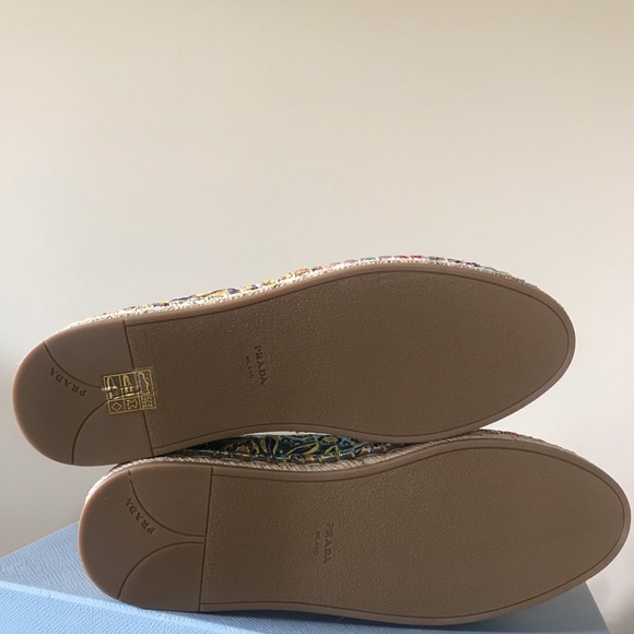 Prada Multicolor Jacquard 20mm Espadrille - Picture 7 of 15